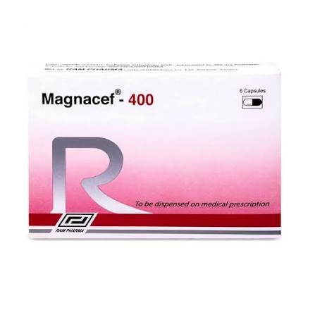 MAGNACEF 400MG          6CAPS