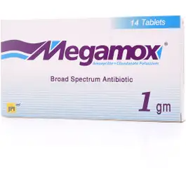 MEGAMOX 1 GM TABLET 14P (Box)