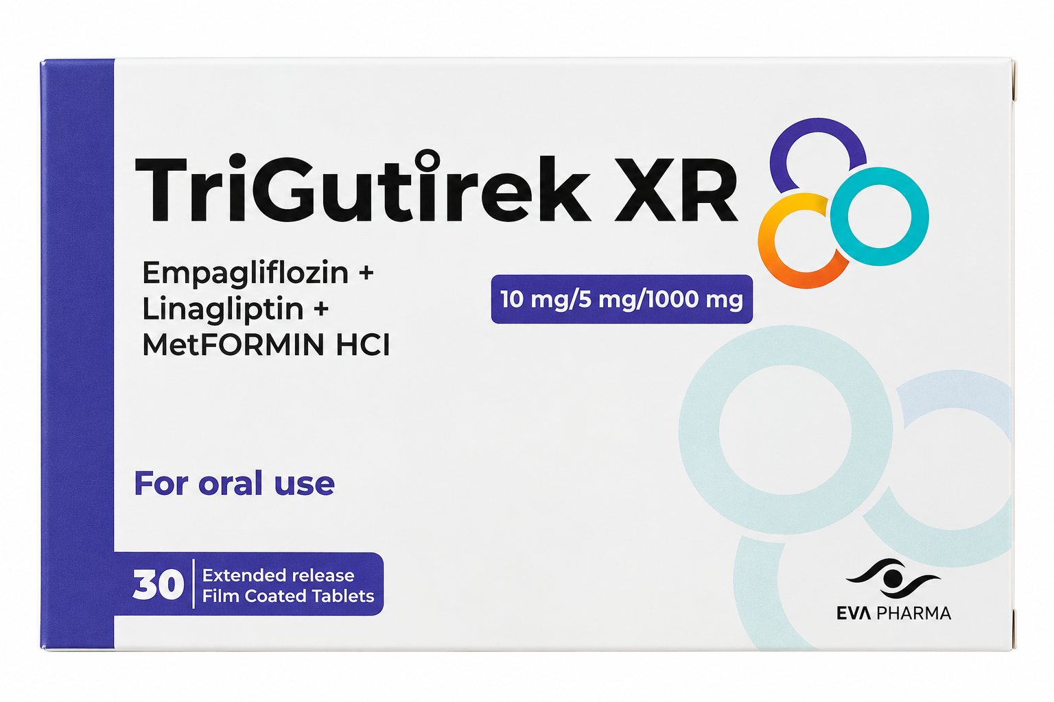 TRIGUTIREK XR10MG/5MG/1000MG 30TAB